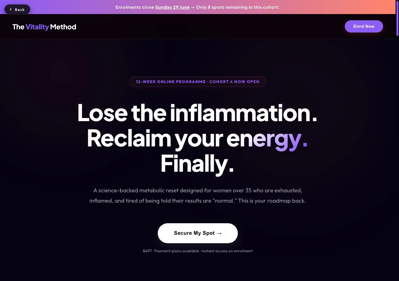 Wellness Course Launch concept